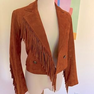 🤎🧡 WESTERN RUST SUEDE FRINGE JACKET 🧡🤎